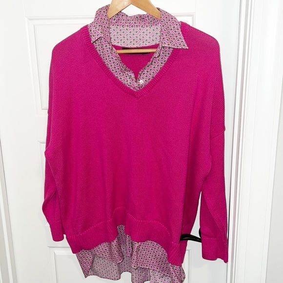 Lauren Ralph Lauren Black Label Maroon Sweater 1X - Picture 1 of 5